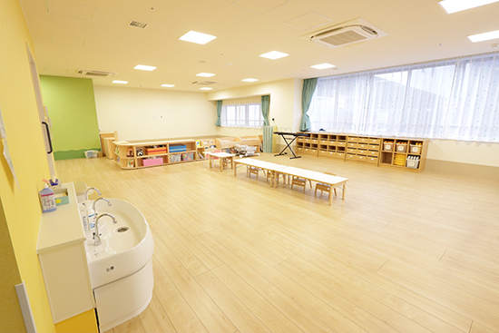 明るくて解放感のある空間